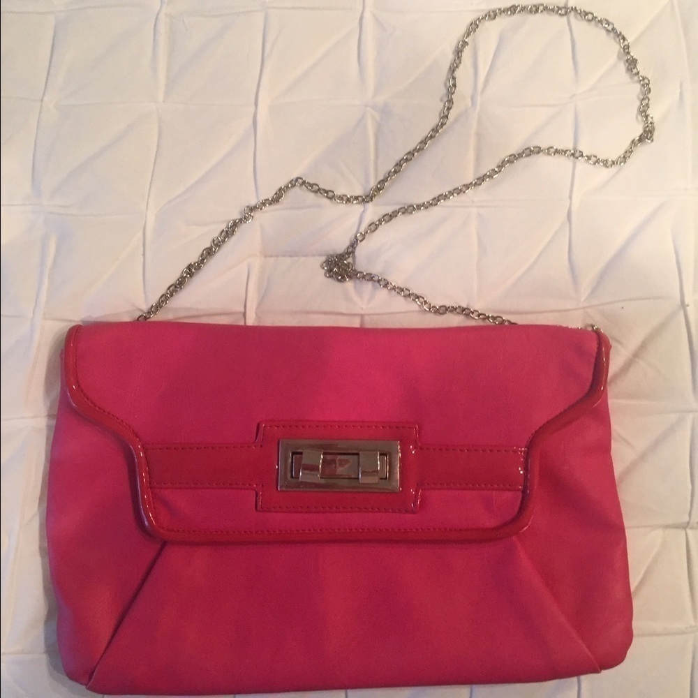 Miztique Pink Turnlock Crossbody